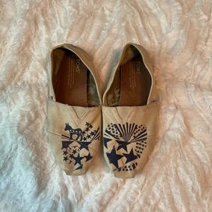 Toms Democrat Donkey Political Shoes Flats Men’s 9/ women’s 11